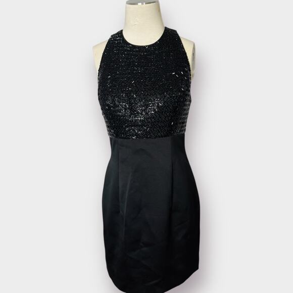 Oleg Cassini Dresses & Skirts - 90s‎ Black Tie Oleg Cassini Beaded Mini Dress Size S